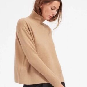 Everlane The Cashmere Square Mock Turtleneck Sweater